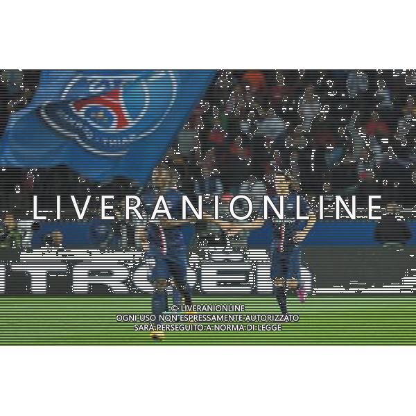 Joie PSG - Edinson CAVANI - 21.09.2014 - Paris Saint Germain / Lyon - 6eme journee de Ligue 1 - Photo : Aurelien Meunier / Icon Sport AG ALDO LIVERANI SAS ONLY ITALY