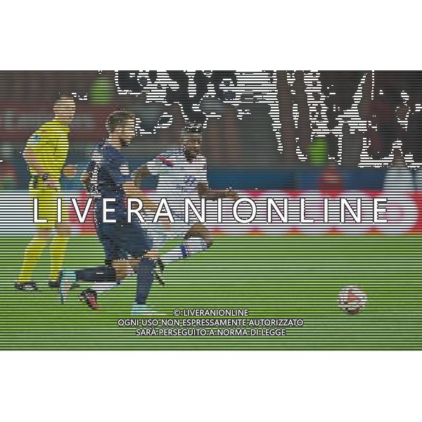 Yohan CABAYE / Arnold MVUEMBA - 21.09.2014 - Paris Saint Germain / Lyon - 6eme journee de Ligue 1 - Photo : Aurelien Meunier / Icon Sport AG ALDO LIVERANI SAS ONLY ITALY