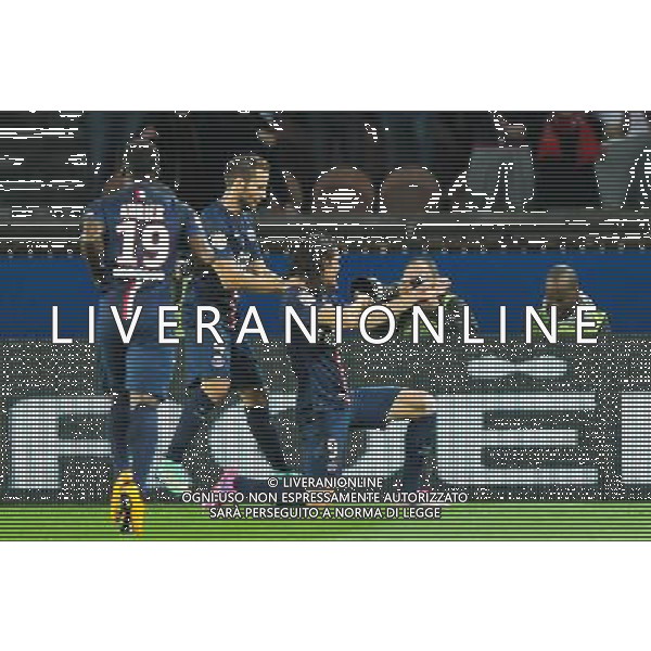 Joie PSG - Edinson CAVANI - 21.09.2014 - Paris Saint Germain / Lyon - 6eme journee de Ligue 1 - Photo : Aurelien Meunier / Icon Sport AG ALDO LIVERANI SAS ONLY ITALY