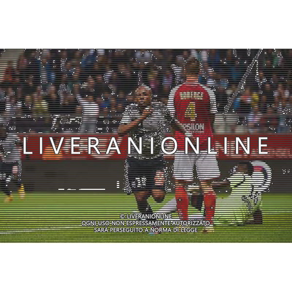 Joie Andre AYEW - 23.09.2014 - Reims / Marseille - 7eme journee de Ligue 1 - Photo : Fred Porcu / Icon Sport AG ALDO LIVERANI SAS ONLY ITALY