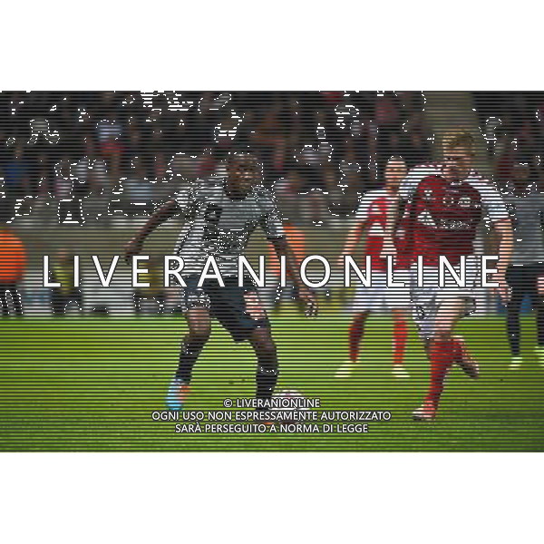 Giannelli IMBULA / Gaetan CHARBONNIER - 23.09.2014 - Reims / Marseille - 7eme journee de Ligue 1 - Photo : Fred Porcu / Icon Sport AG ALDO LIVERANI SAS ONLY ITALY