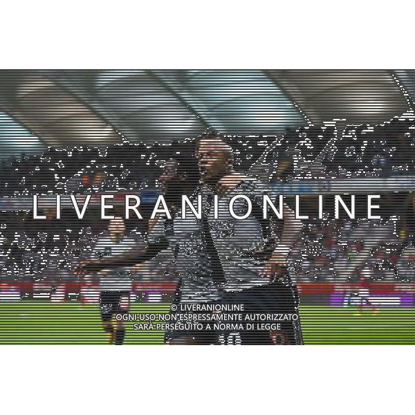 Joie Marseille - Brice DJA DJEDJE / Andre AYEW / Andre Pierre GIGNAC - 23.09.2014 - Reims / Marseille - 7eme journee de Ligue 1 - Photo : Fred Porcu / Icon Sport AG ALDO LIVERANI SAS ONLY ITALY