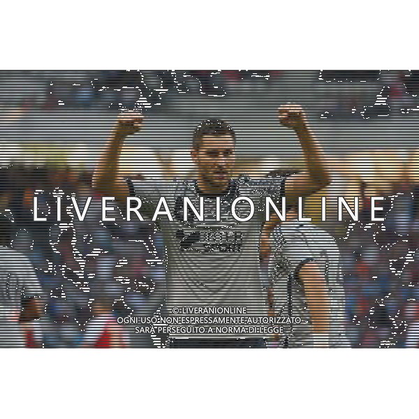Joie Marseille - Andre Pierre GIGNAC - 23.09.2014 - Reims / Marseille - 7eme journee de Ligue 1 - Photo : Gaston Petrelli / Icon Sport AG ALDO LIVERANI SAS ONLY ITALY