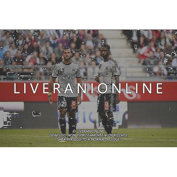 Alaixys ROMAO / Nicolas NKOULOU - 23.09.2014 - Reims / Marseille - 7eme journee Ligue 1 Photo : Fred Porcu / Icon Sport /Agenzia Aldo Liverani sas - ITALY ONLY - EDITORIAL USE ONLY