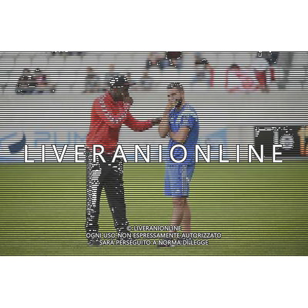 Prince ONIANGUE / Romain ALESSANDRINI - 23.09.2014 - Reims / Marseille - 7eme journee Ligue 1 Photo : Fred Porcu / Icon Sport /Agenzia Aldo Liverani sas - ITALY ONLY - EDITORIAL USE ONLY