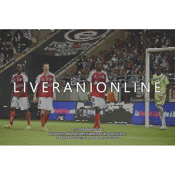 Antoine CONTE / Valentin ROBERGE / Prince ONIANGUE - 23.09.2014 - Reims / Marseille - 7eme journee Ligue 1 Photo : Fred Porcu / Icon Sport /Agenzia Aldo Liverani sas - ITALY ONLY - EDITORIAL USE ONLY