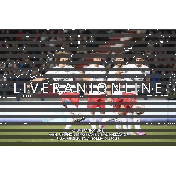 Coup FRANC DE David LUIZ - 24.09.2014 - Caen / PSG - 7eme journee de Ligue 1 Photo : Fred Porcu / Icon Sport /Agenzia Aldo Liverani sas - ITALY ONLY - EDITORIAL USE ONLY