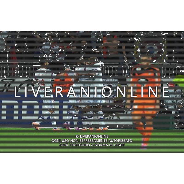 JOIE DE Alexandre LACAZETTE / Nabil FEKIR - 24.09.2014 - Lyon / Lorient - 7eme journee de Ligue 1 Photo : Jean Paul Thomas / Icon Sport /Agenzia Aldo Liverani sas - ITALY ONLY - EDITORIAL USE ONLY
