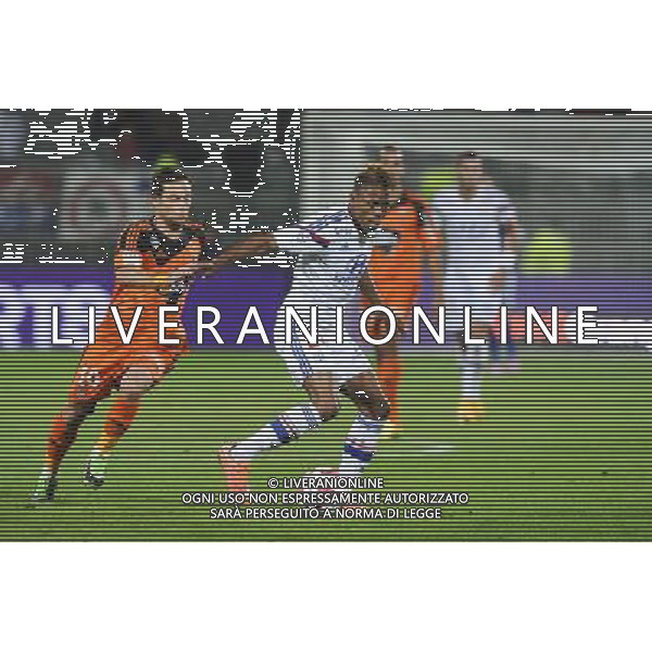 Mathieu COUTADEUR / Clinton NJIE - 24.09.2014 - Lyon / Lorient - 7eme journee Ligue 1 Photo : Jean Paul Thomas / Icon Sport /Agenzia Aldo Liverani sas - ITALY ONLY - EDITORIAL USE ONLY
