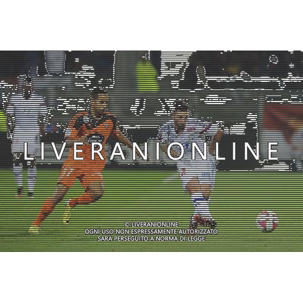 Walid MESLOUB / Jordan FERRI - 24.09.2014 - Lyon / Lorient - 7eme journee Ligue 1 Photo : Jean Paul Thomas / Icon Sport /Agenzia Aldo Liverani sas - ITALY ONLY - EDITORIAL USE ONLY