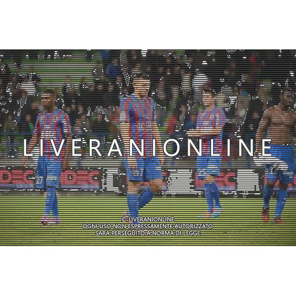 Deception Mathieu DUHAMEL - 24.09.2014 - Caen / PSG - 7eme journee de Ligue 1 Photo : Fred Porcu / Icon Sport AG ALDO LIVERANI SAS ONLY ITALY