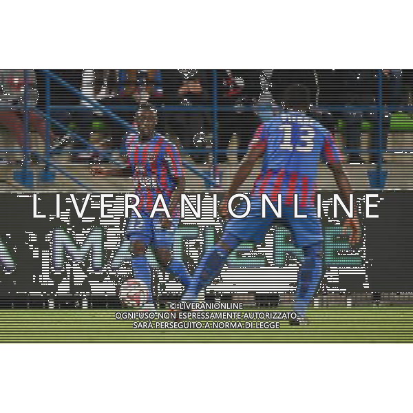 Dennis APPIAH / Jean Jacques PIERRE - 24.09.2014 - Caen / PSG - 7eme journee de Ligue 1 Photo : Fred Porcu / Icon Sport AG ALDO LIVERANI SAS ONLY ITALY