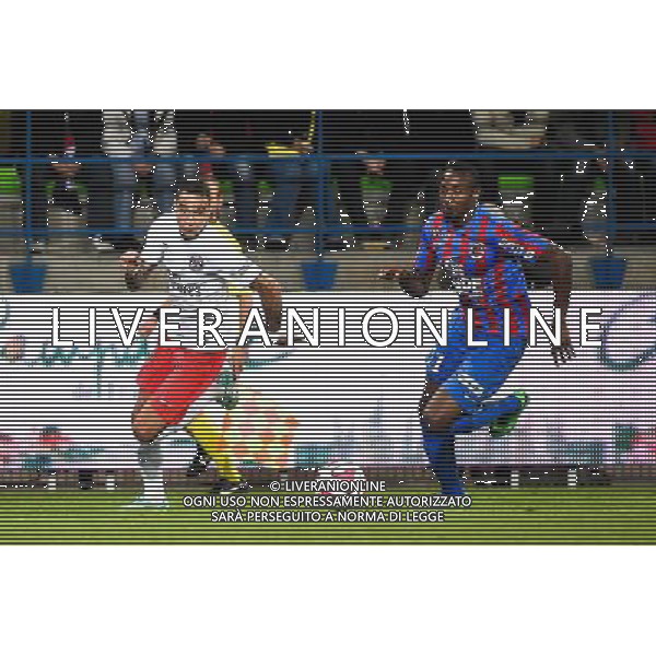 Gregory VAN DER WIEL / Bangaly Fode KOITA - 24.09.2014 - Caen / PSG - 7eme journee de Ligue 1 Photo : Fred Porcu / Icon Sport AG ALDO LIVERANI SAS ONLY ITALY
