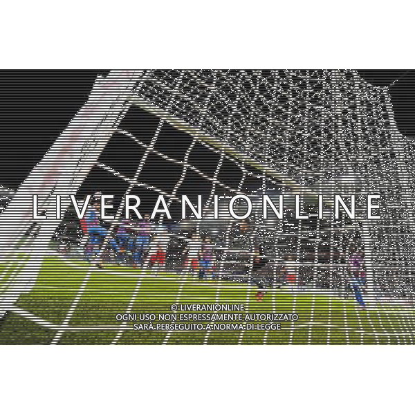 Goal MARQUINHOS / Remy VERCOUTRE - 24.09.2014 - Caen / PSG - 7eme journee de Ligue 1 Photo : Fred Porcu / Icon Sport AG ALDO LIVERANI SAS ONLY ITALY