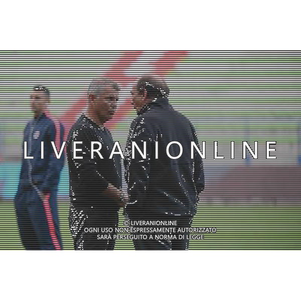Patrice GARANDE / Jean Louis GASSET - 24.09.2014 - Caen / PSG - 7eme journee de Ligue 1 Photo : Fred Porcu / Icon Sport AG ALDO LIVERANI SAS ONLY ITALY