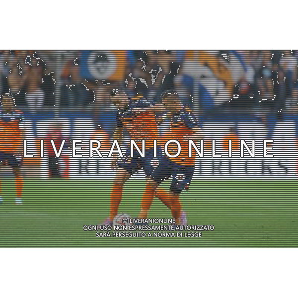 Jamel SAIHI / Anthony MOUNIER - 24.09.2014 - Montpellier / Monaco - 7eme journee de Ligue 1 Photo : Nicolas Guyonnet / Icon Sport AG ALDO LIVERANI SAS ONLY ITALY