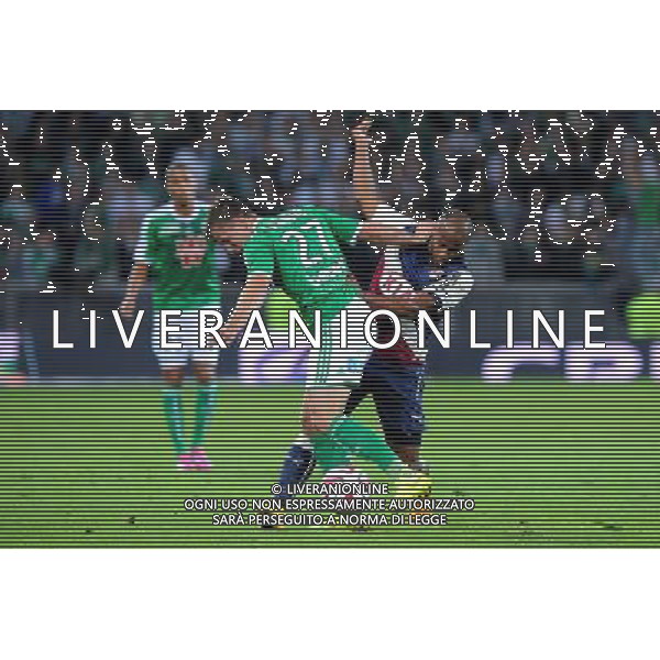 Franck TABANOU / Thomas TOURE - 25.09.2014 - Saint Etienne / Bordeaux - 7e journee de Ligue 1 Photo: Jean Paul Thomas / Icon Sport AG ALDO LIVERANI SAS ONLY ITALY