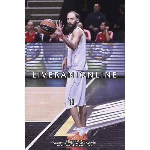 Viktor SANIKIDZE - 25.09.2014 - Unics Kazan / Hapoel Jerusalem - Tournoi qualificatif Euroleague -Ostende Photo : Dave Winter / Icon Sport