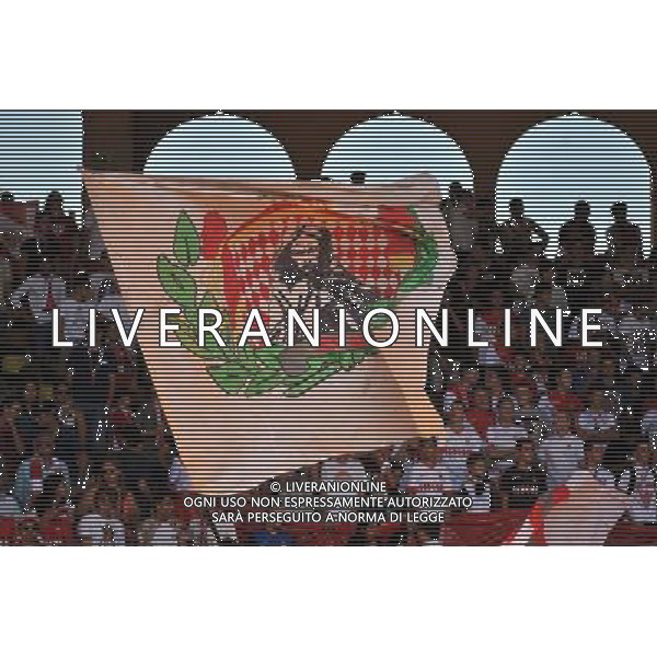 Supporters Monaco - 27.09.2014 - Monaco / Nice - 8eme journee de Ligue 1 Photo : Neal Simpson / Icon Sport AG ALDO LIVERANI SAS ONLY ITALY
