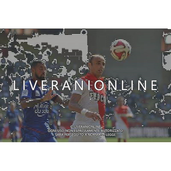 lloyd Paulin / Dimitar Berbatov - 27.09.2014 - Monaco / Nice - 8eme journee de Ligue 1 Photo : Neal Simpson / Icon Sport AG ALDO LIVERANI SAS ONLY ITALY