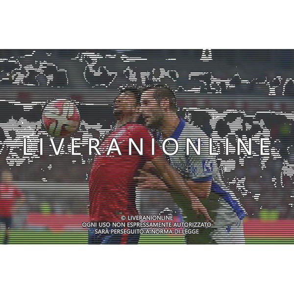 Ryan MENDES / Florian MARANGE - 27.09.2014 - Lille / Bastia - 8eme journee de Ligue 1 Photo : Dave Winter / Icon Sport AG ALDO LIVERANI SAS ONLY ITALY