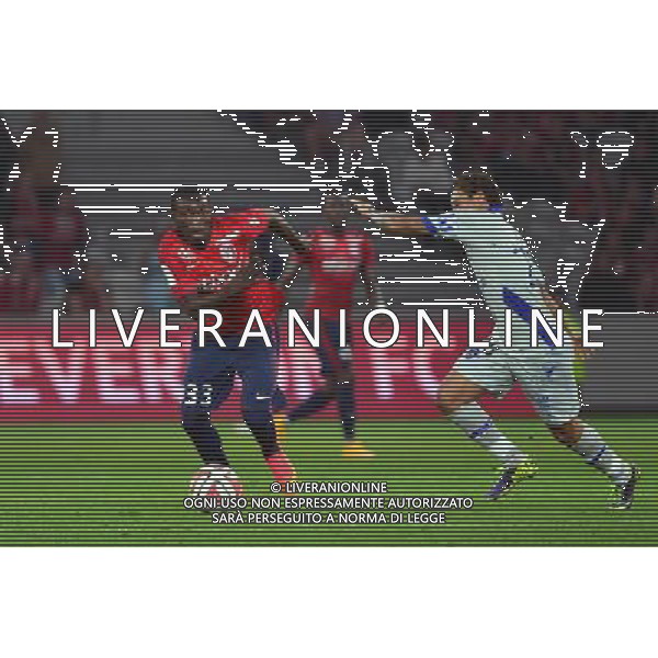 Adama TRAORE / Juan Pablo PINO - 27.09.2014 - Lille / Bastia - 8eme journee de Ligue 1 Photo : Dave Winter / Icon Sport AG ALDO LIVERANI SAS ONLY ITALY