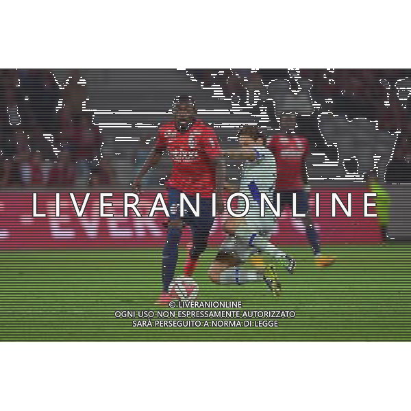 Adama TRAORE / Juan Pablo PINO - 27.09.2014 - Lille / Bastia - 8eme journee de Ligue 1 Photo : Dave Winter / Icon Sport AG ALDO LIVERANI SAS ONLY ITALY