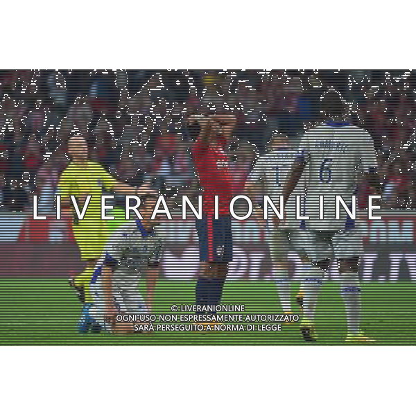 Deception Ryan MENDES - 27.09.2014 - Lille / Bastia - 8eme journee de Ligue 1 Photo : Dave Winter / Icon Sport AG ALDO LIVERANI SAS ONLY ITALY