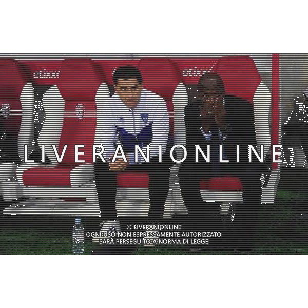 Didier THOLOT / Claude MAKELELE - 27.09.2014 - Lille / Bastia - 8eme journee de Ligue 1 Photo : Dave Winter / Icon Sport AG ALDO LIVERANI SAS ONLY ITALY