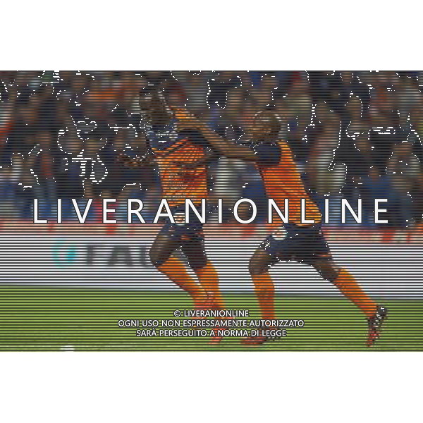 joie Victor Hugo MONTANO / Souleymane CAMARA - 27.09.2014 - Montpellier / Guingamp - 8eme journee de Ligue 1 Photo : Nicolas Guyonnet / Icon Sport AG ALDO LIVERANI SAS ONLY ITALY