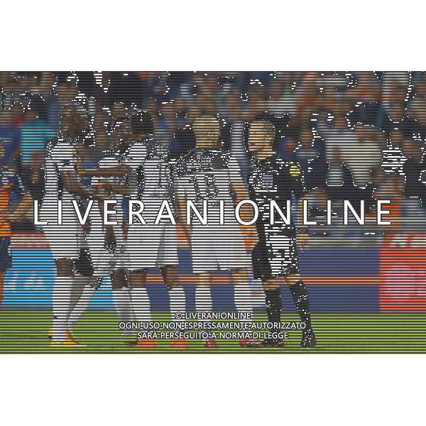 Philippe KALT / expulsion Mamadou SAMASSA - 27.09.2014 - Montpellier / Guingamp - 8eme journee de Ligue 1 Photo : Nicolas Guyonnet / Icon Sport AG ALDO LIVERANI SAS ONLY ITALY *** Local Caption ***