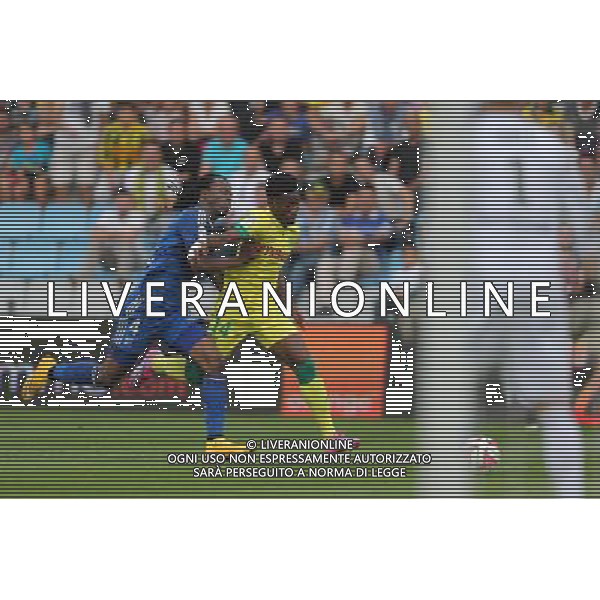 Bakary KONE / Georges NKOUDOU - 28.09.2014 - Nantes / Lyon - 8eme journee de Ligue 1 Photo : Vincent Michel / Icon Sport AG ALDO LIVERANI SAS ONLY ITALY