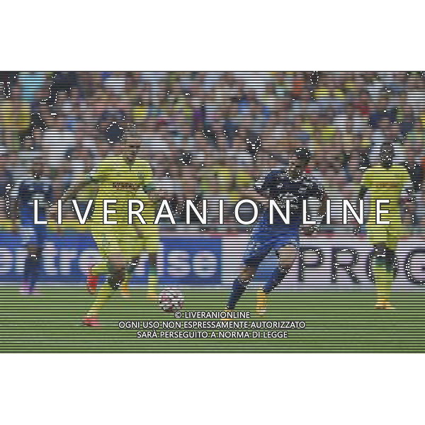 Kian HANSEN / Maxime GONALONS - 28.09.2014 - Nantes / Lyon - 8eme journee de Ligue 1 Photo : Vincent Michel / Icon Sport AG ALDO LIVERANI SAS ONLY ITALY