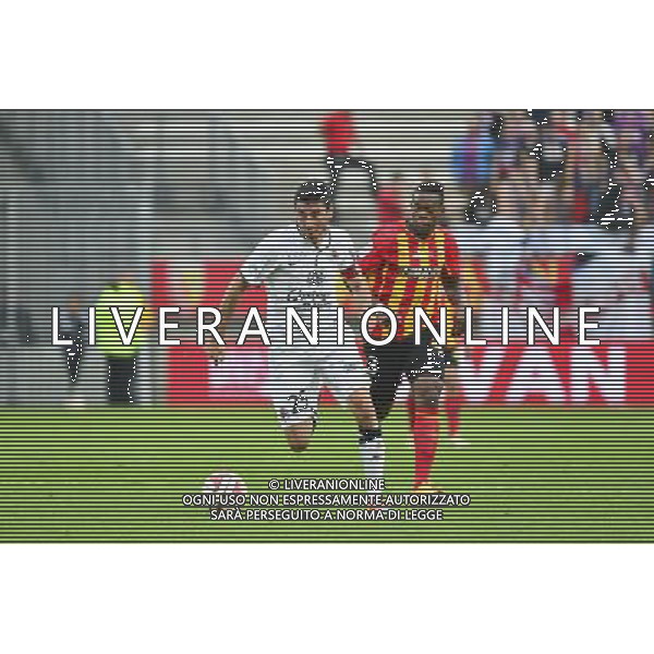 Julien FERET / Wylan CYPRIEN - 28.09.2014 - Lens / Caen - 8eme journee Ligue 1 Photo : Dave Winter / Icon Sport AG ALDO LIVERANI SAS ONLY ITALY