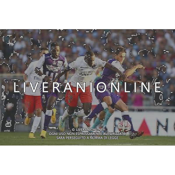 Blaise Matuidi / Aleksandar Pesic - 27.09.2014 - Toulouse / PSG - 8eme journee Ligue 1 Photo : Manuel Blondeau / Icon Sport AG ALDO LIVERANI SAS ONLY ITALY