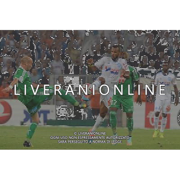 Alaixys ROMAO / Renaud COHADE - 28.09.2014 - Marseille / Saint Etienne - 8eme journee de Ligue 1 Photo : Gaston Petrelli / Icon Sport AG ALDO LIVERANI SAS ONLY ITALY