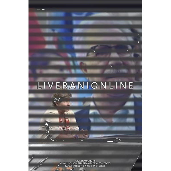Susanna Camusso ospite della trasmissione televisiva in 1/2h a Roma 28 settembre 2014 ©Corradetti/Agenzia Aldo Liverani sas
