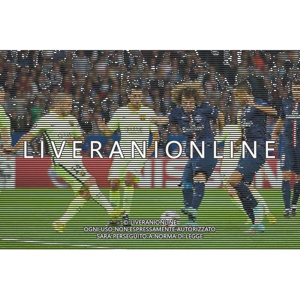 Goal David LUIZ - 30.09.2014 - Paris Saint Germain / Barcelone - Champions League Photo : Aurelien Meunier / Icon Sport AG ALDO LIVERANI SAS ONLY ITALY