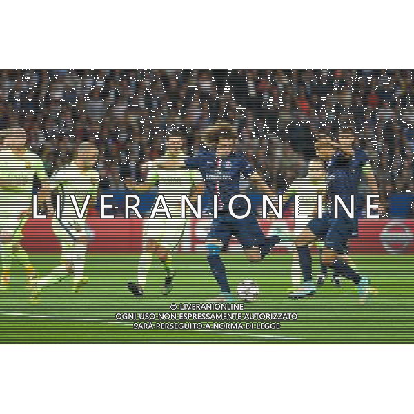 Goal David LUIZ - 30.09.2014 - Paris Saint Germain / Barcelone - Champions League Photo : Aurelien Meunier / Icon Sport AG ALDO LIVERANI SAS ONLY ITALY