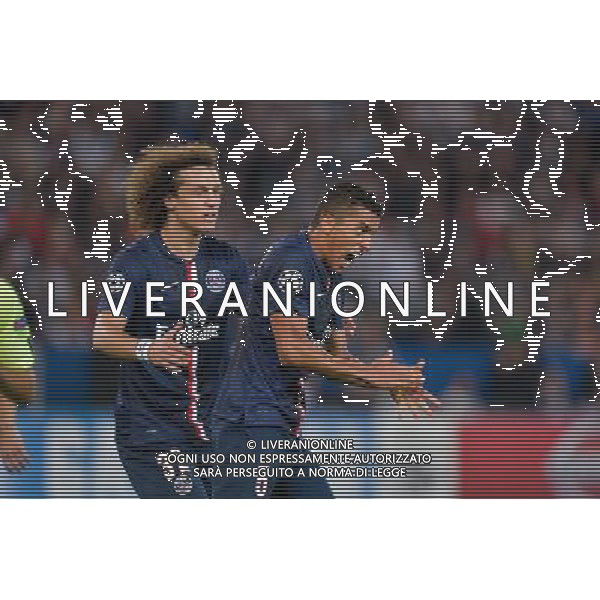 David Luiz / Marquinhos - 30.09.2014 - Paris Saint Germain / Barcelone - Champions League Photo : Aurelien Meunier / Icon Sport AG ALDO LIVERANI SAS ONLY ITALY