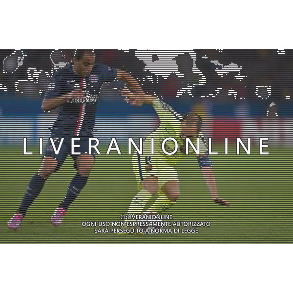 Lucas / Andres Iniesta - 30.09.2014 - Paris Saint Germain / Barcelone - Champions League Photo : Aurelien Meunier / Icon Sport AG ALDO LIVERANI SAS ONLY ITALY