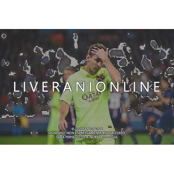 Deception Lionel MESSI - 30.09.2014 - Paris Saint Germain / Barcelone - Champions League Photo : Dave Winter / Icon Sport AG ALDO LIVERANI SAS ONLY ITALY