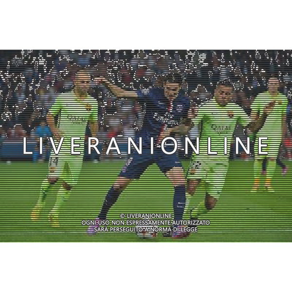 Edinson CAVANI / Dani ALVES - 30.09.2014 - Paris Saint Germain / Barcelone - Champions League Photo : Dave Winter / Icon Sport AG ALDO LIVERANI SAS ONLY ITALY