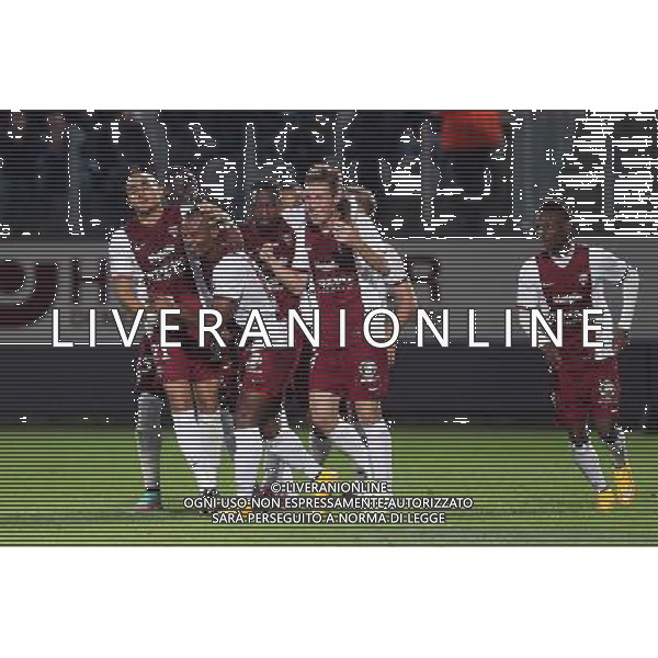 Joie Metz - Ahmed KASHI / Florent MALOUDA - 27.09.2014 - Metz / Reims - 8eme journee de Ligue 1 Photo : Fred Marvaux / Icon Sport /Agenzia Aldo Liverani sas - ITALY ONLY - EDITORIAL USE ONLY