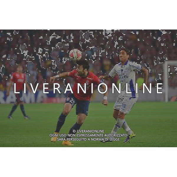 Marko BASA / Juan Pablo PINO - 27.09.2014 - Lille / Bastia - 8eme journee de Ligue 1 Photo : Dave Winter / Icon Sport /Agenzia Aldo Liverani sas - ITALY ONLY - EDITORIAL USE ONLY