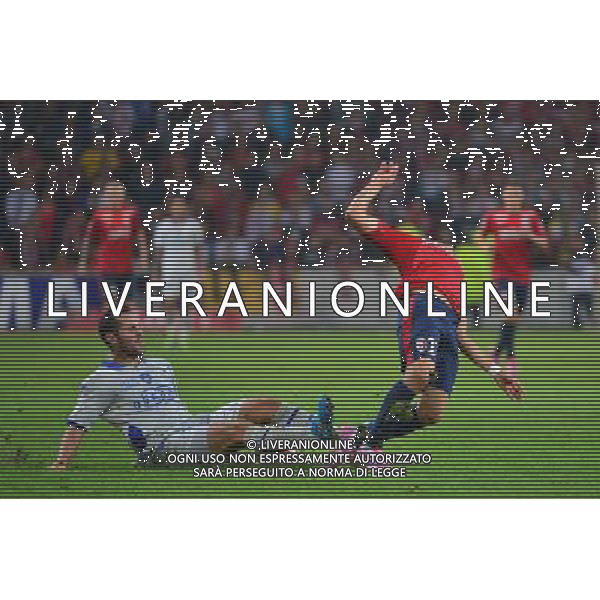 Marco LOPES / Florian MARANGE - 27.09.2014 - Lille / Bastia - 8eme journee de Ligue 1 Photo : Dave Winter / Icon Sport /Agenzia Aldo Liverani sas - ITALY ONLY - EDITORIAL USE ONLY