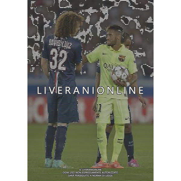David LUIZ / NEYMAR - 30.09.2014 - Paris Saint Germain / Barcelone - Champions League Photo : Aurelien Meunier / Icon Sport /Agenzia Aldo Liverani sas - ITALY ONLY - EDITORIAL USE ONLY - PSG - BARCELLONA