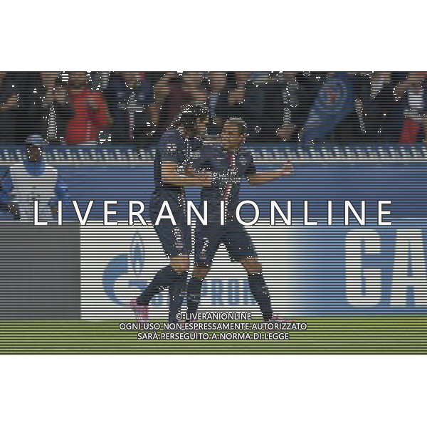Edinson CAVANI / LUCAS - 30.09.2014 - Paris Saint Germain / Barcelone - Champions League Photo : Aurelien Meunier / Icon Sport /Agenzia Aldo Liverani sas - ITALY ONLY - EDITORIAL USE ONLY - PSG - BARCELLONA