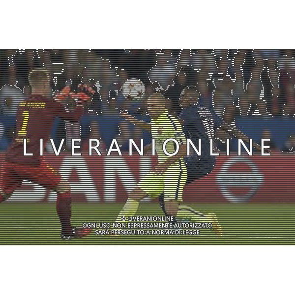 Javier MASCHERANO / Blaise MATUIDI - 30.09.2014 - Paris Saint Germain / Barcelone - Champions League Photo : Aurelien Meunier / Icon Sport /Agenzia Aldo Liverani sas - ITALY ONLY - EDITORIAL USE ONLY - PSG - BARCELLONA