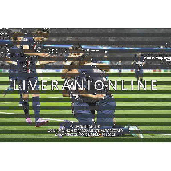 Joie PSG - 30.09.2014 - Paris Saint Germain / Barcelone - Champions League Photo : Aurelien Meunier / Icon Sport /Agenzia Aldo Liverani sas - ITALY ONLY - EDITORIAL USE ONLY - PSG - BARCELLONA